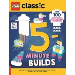 LEGO® Classic: 5-Minute Builds (with clear LEGO pieces, fold-out play scene and over 100 activities and challenges)