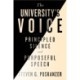 The University's Voice: Principled Silence and Purposeful Speech