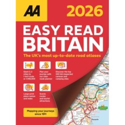 AA Easy Read Atlas Britain 2026
