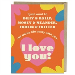 6-Pack Em & Friends Dilly & Dally Greeting Cards