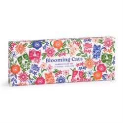 Blooming Cats Rubber Stamp Set