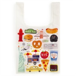 The Big Apple Packable Nylon Tote Bag