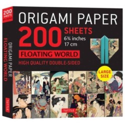 Origami Paper 200 sheets Floating World 6 3/4" (17 cm): Tuttle Origami Paper: Double-Sided Origami Sheets with 12 Different Prints (Instructions for 6 Projects Included)