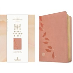 NLT Every Woman's Bible, Filament Enabled (LeatherLike, Pink Petals, Red Letter)