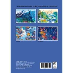 Gaveæske m. 8 dobbeltkort - Peggy Nille