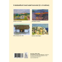 Gaveæske m. 8 dobbeltkort - Oluf Høst