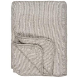 Quilt hvide  jordfarvede mælkedrengestriber