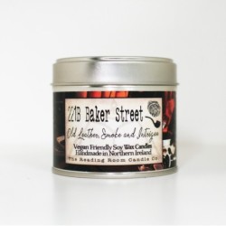 221b Baker Street- Scented Soy Candle- Old Leather, Smoke and Intrigue