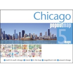 Chicago PopOut Map: Pocket size, pop up, city map of Chicago