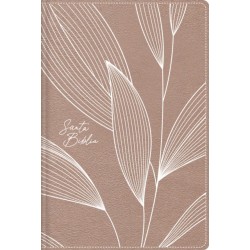 NBLA, Santa Biblia, Edicion versificada, Tamano bolsillo, Leathersoft, Con cierre, Oro Rosa, Palabras de Jesus en rojo, Comfort Print