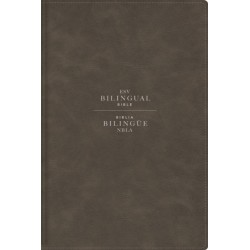 ESV/NBLA, Bilingual Bible, Leathersoft, Grey/ ESV/NBLA, Biblia Bilingue, Leathersoft, Gris