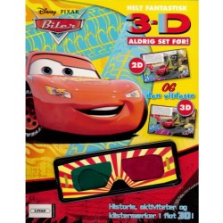 Biler aktivitetsbog med 3D briller