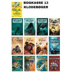 Klodebøger bogkasse: Bogkasse med 13 Klodebøger