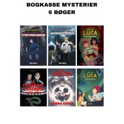 Mysterier og krimi bogkasse: Bogkasse med 6 krimi og mysteriebøger