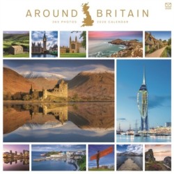 Around Britain Square Wall Calendar 2026
