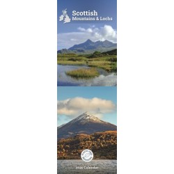 Scottish Mountains Lochs Slim Calendar 2