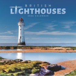 British Lighthouses Square Wall Calendar