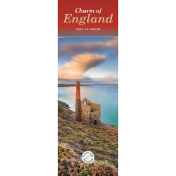 Charm Of England Slim Calendar 2026