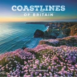 Coastlines Of Britain Square Wall Calend