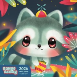 Bango Berry Square Wall Calendar 2026