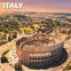 Italy Square Wall Sunday Start Calendar