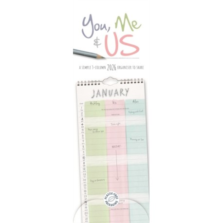 You Me & Us Planner Slim Calendar 2026