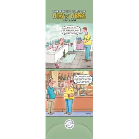 Funny Side Of His N Hers Planner Slim Ca