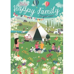 Happy Family Planner A3 Calendar 2026