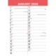 Red Black Large Engagement Planner A3 Ca