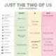 Just The Two Of Us Planner Wall Calendar