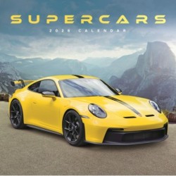 Supercars Square Wall Calendar 2026