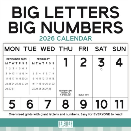 Essential Big Letters Big Numbers Square