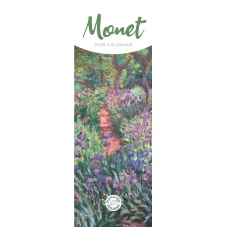 Claude Monet Slim Calendar 2026