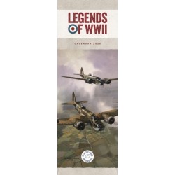 Legends Of Wwii Slim Calendar 2026