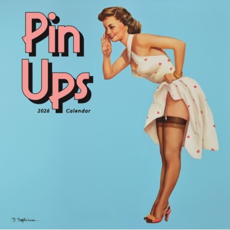 Pin Up Girls Square Wall Calendar 2026