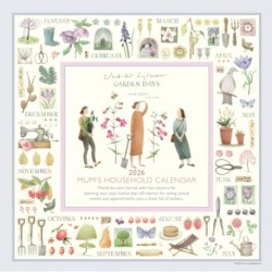 Garden Days Planner Wall Calendar 2026