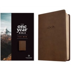 NLT The One Year Bible for Men, Rustic Brown