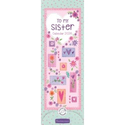 To My Sister Slim Calendar 2026