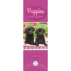 Puppies By Greg Cuddiford Slim Calendar