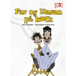 Far og Hasan på kælk