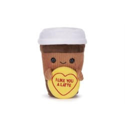 Love Hearts 7" I Like You A Latte Plush Gift