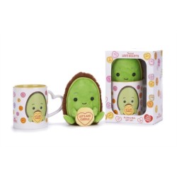Love Hearts Avo-Cuddle Mug And Plush Set