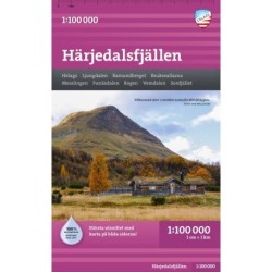 Härjedalsfjällen 1:100 000