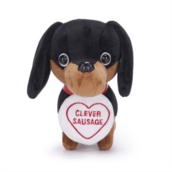 Love Hearts 7" Clever Sausage Dog Plush Gift