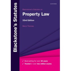 Blackstone's Statutes on Property Law