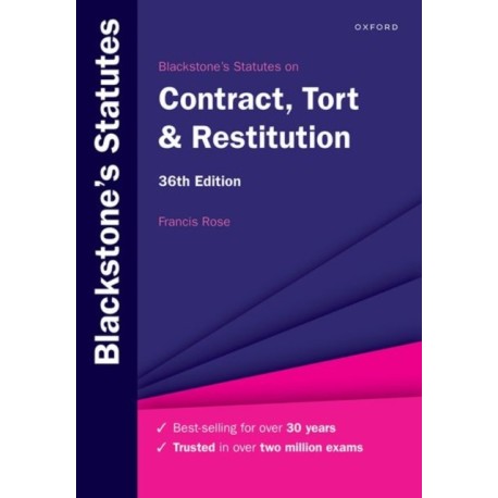 Blackstone's Statutes on Contract, Tort & Restitution
