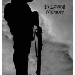 Soldier at War, Fighting, Hero, In Loving Memory Funeral Guest Book, Wake, Loss, Memorial Service, Love, Condolence Book, Funeral Home, Combat, Church, Thoughts, Battle and In Memory Guest Book (Hardback)