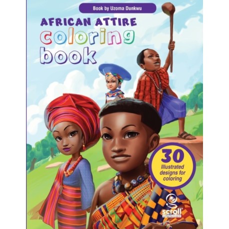 African Attire Coloring Book