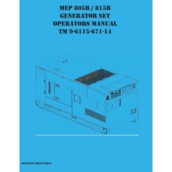 MEP 805B / 815B Generator Set Operators Manual TM 9-6115-671-14