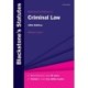 Blackstone's Statutes on Criminal Law